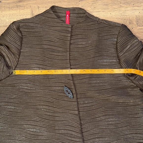 IC by CONNIE K. Brown Textured Jacket - Picture 11 of 13